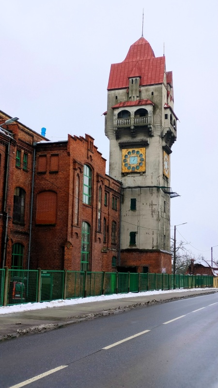 wieża ciśnień zakładów papierniczych, Krapkowice